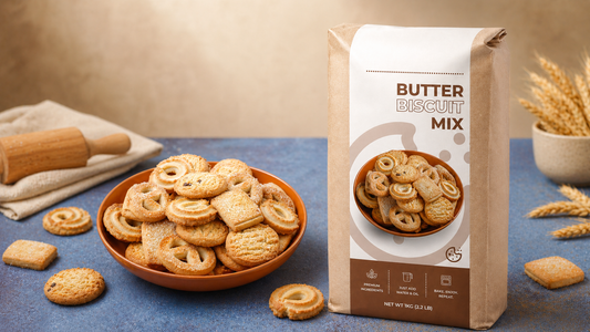 Golden butter biscuits made with Dough Pro Butter Biscuit Mix