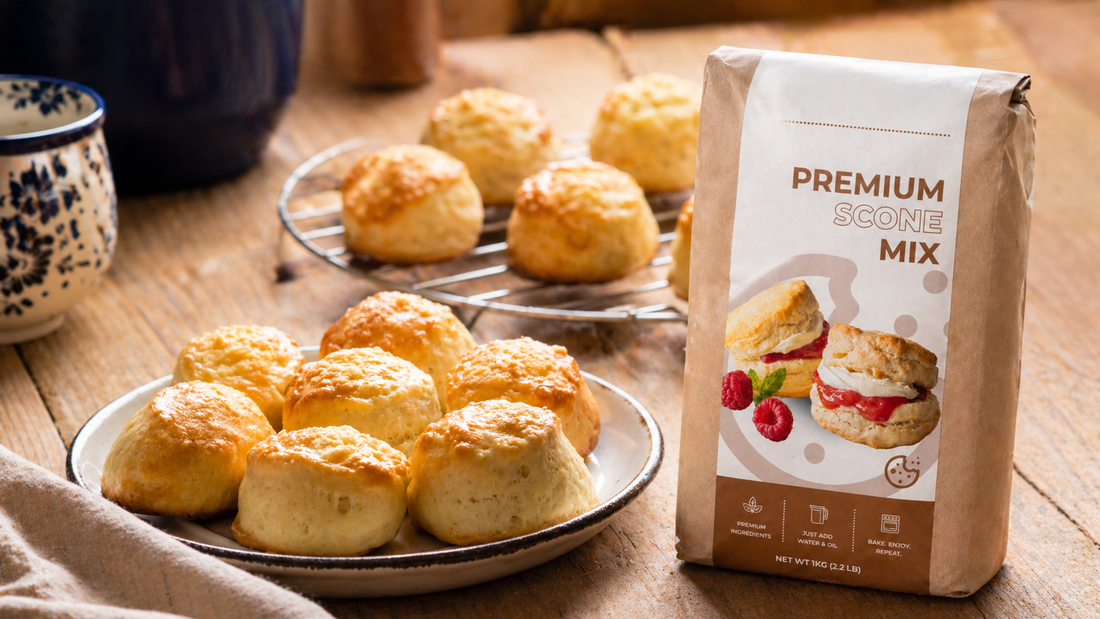 Freshly baked scones made with Dough Pro Scone Mix