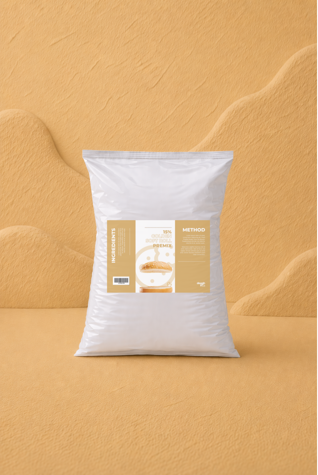 Dough Pro 15% Golden Soft Roll Premix 25kg product packaging
