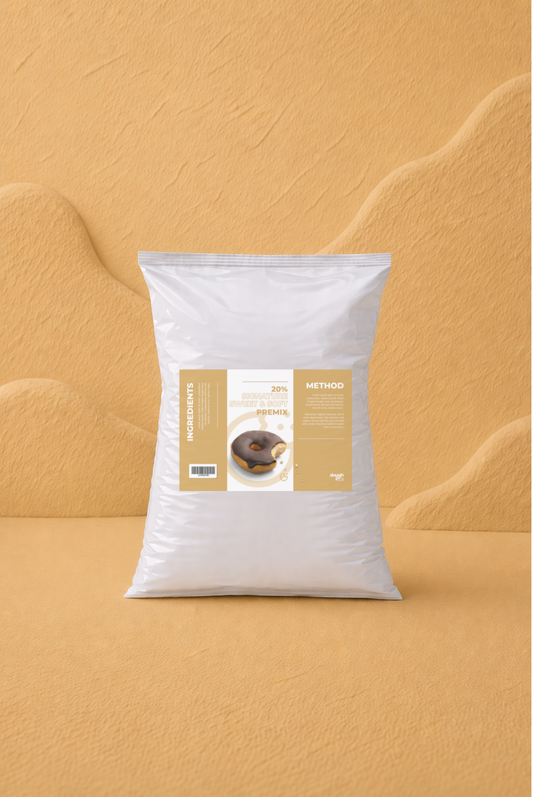 Dough Pro 20% Signature Sweet and Soft Premix 25kg product packaging